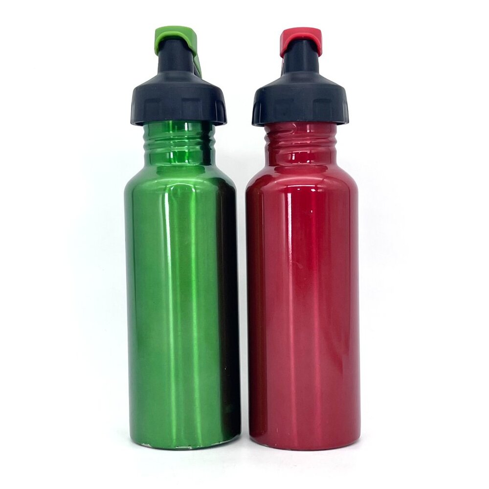 Cool Gear Stainless Steel Water Bottles 2-Pack 650ml BPA Free Holiday Red Green - Picture 12 of 14